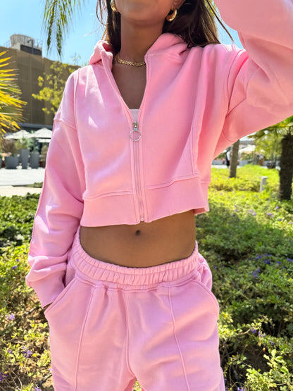 Cropped Jacket Pink