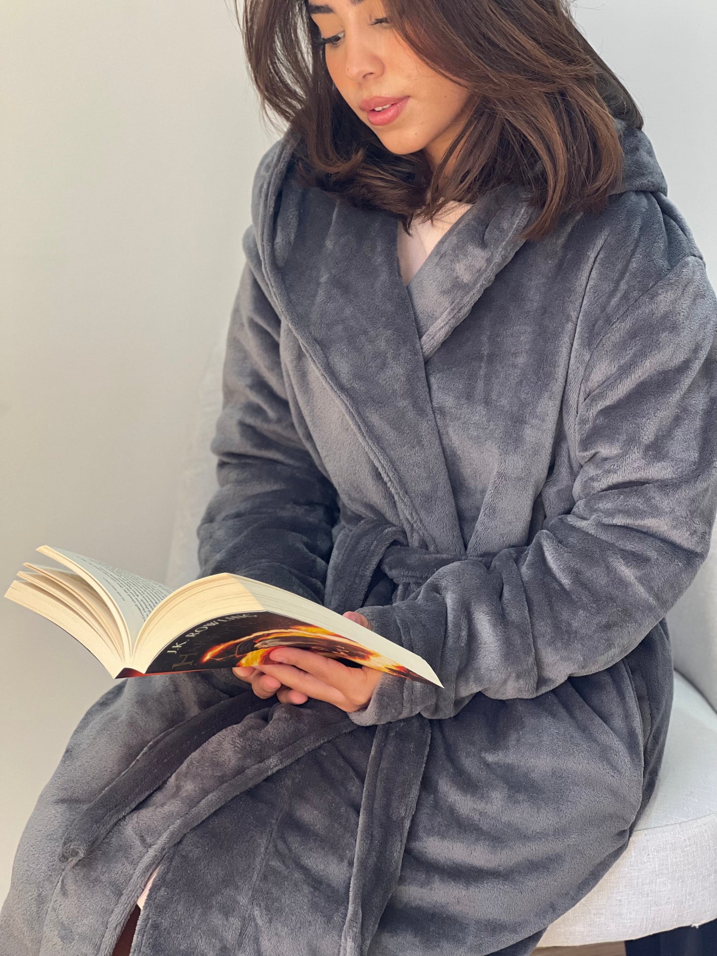 Grey Cozy - Fur Robe