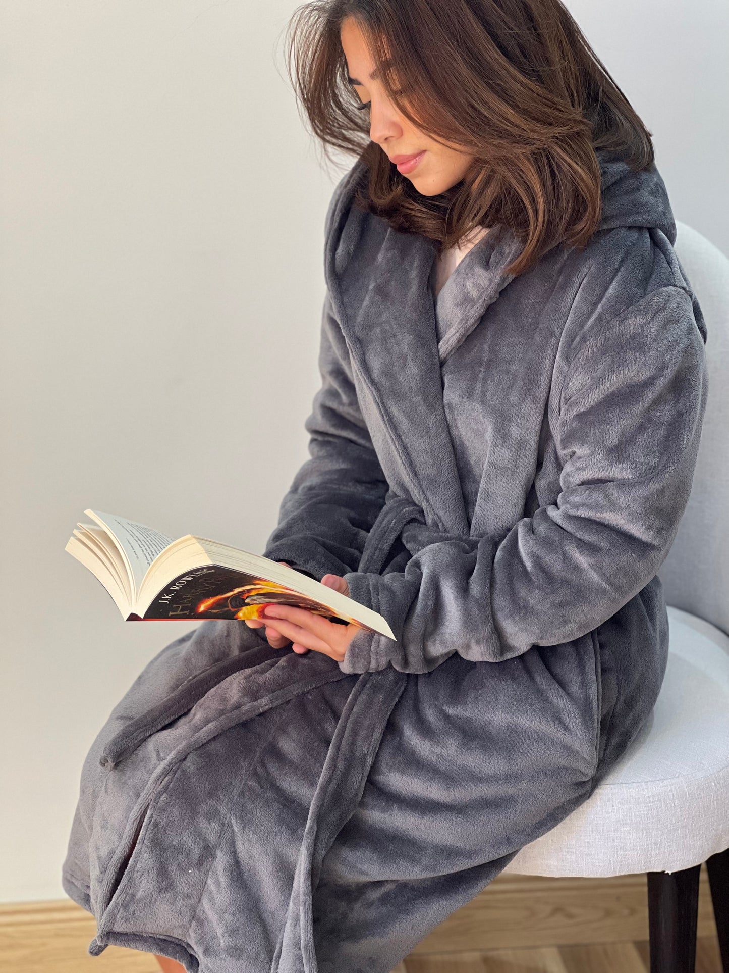 Grey Cozy - Fur Robe