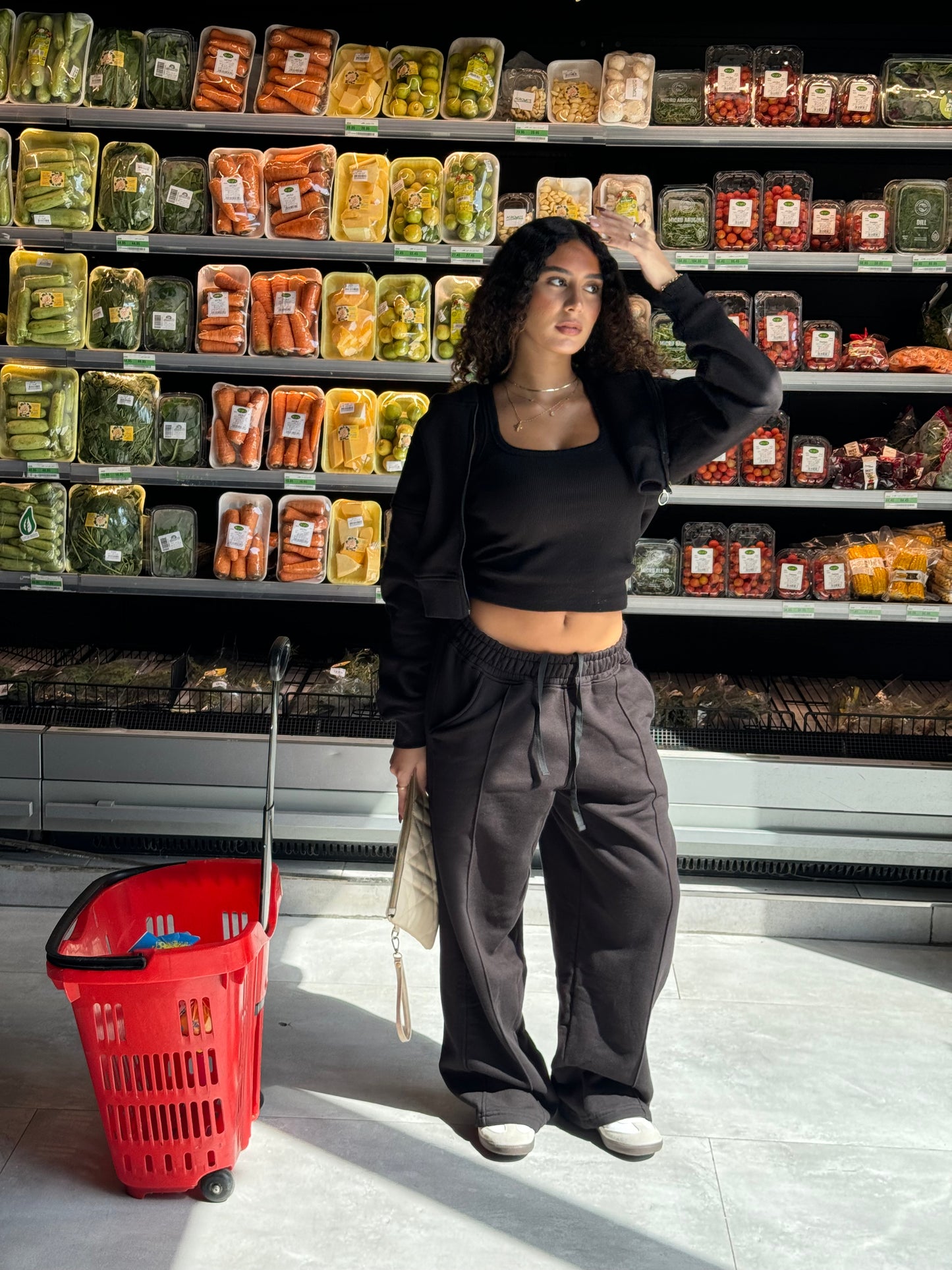 Wide Leg Sweatpants Black