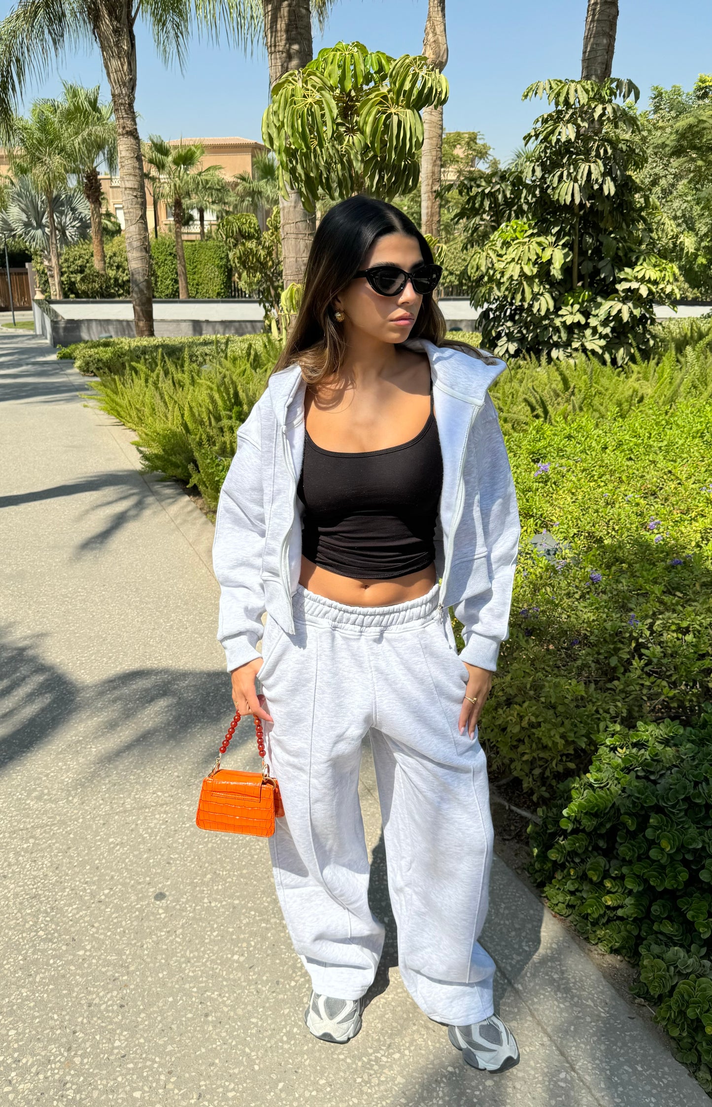 Wide Leg Sweatpants Grey