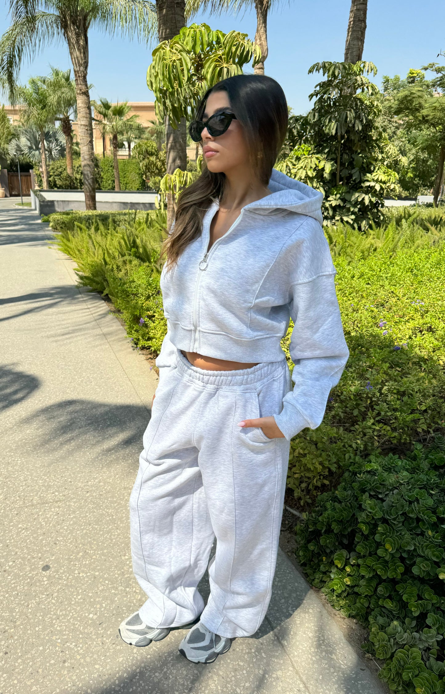 Wide Leg Sweatpants Grey