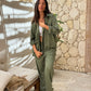 Linen Set Olive