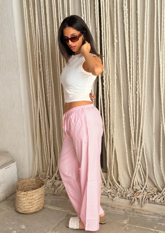 Striped Pants Pink