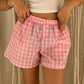 Boxer Shorts Pink Check