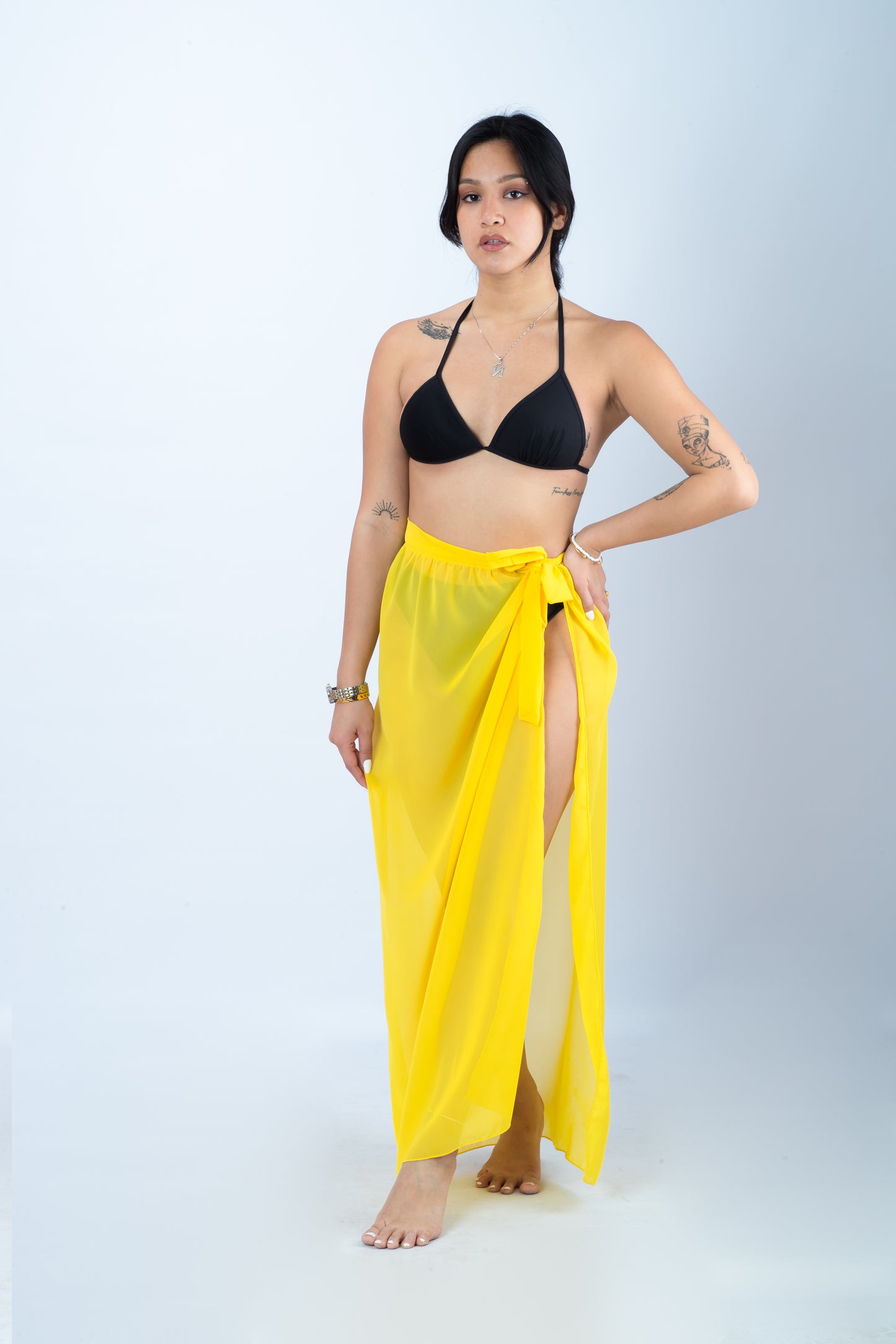 Tie Side Plain - Beach Skirt